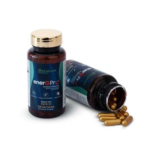EnerGPro Ayurvedic Health Supplement with Shilajit, Ashwagandha, Gold Bhasma for Energy, Immunity and Stamina (1 Pack)