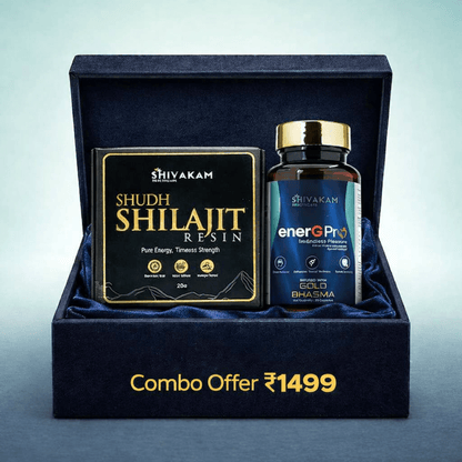EnerGPro + Shilajit Combo (1 Pack Each) - Shivakam Store