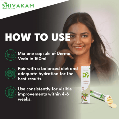 Derma Veda BOGO — Glowing Skin Supplement (1+1 Pack) - Shivakam Store