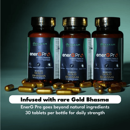 EnerGPro + Shilajit Combo (1 Pack Each) - Shivakam Store