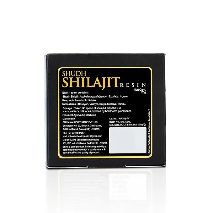 Shudh Shilajit Resin (1 Pack) - Shivakam Store