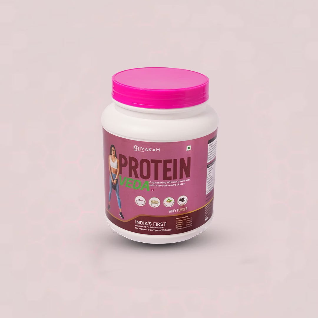 India's First Ayurvedic Whey Protein Powder for Women | Ashwagandha, Shatavari & Amla | BCAA Supplement | Chocholate Flavour | Supports Vitality, Muscle Recovery, Strength & Energy | 1KG | 28 Serving (1 Pack)