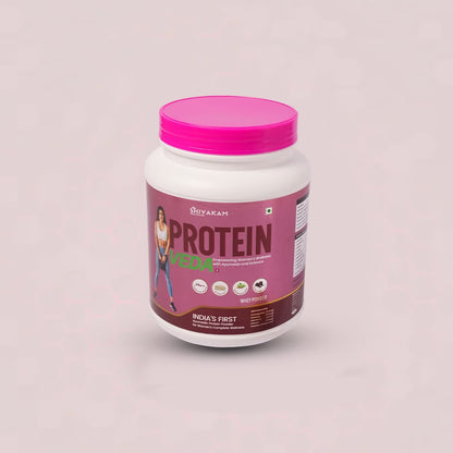 India's First Ayurvedic Whey Protein Powder for Women | Ashwagandha, Shatavari & Amla | BCAA Supplement | Chocholate Flavour | Supports Vitality, Muscle Recovery, Strength & Energy | 1KG | 28 Serving (1 Pack)