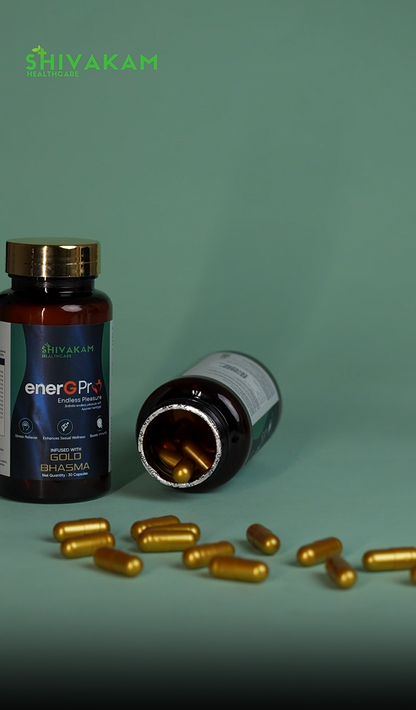 EnerGPro Ayurvedic Health Supplement with Shilajit, Ashwagandha, Gold Bhasma for Energy, Immunity and Stamina (1 Pack)