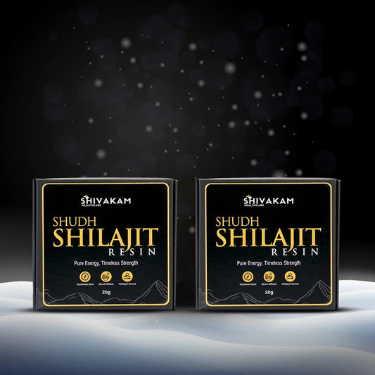 Shudh Shilajit Resin, Natural Himalayan Energy and Wellness Supplement with Fulvic Acid and Minerals (2 Packs)